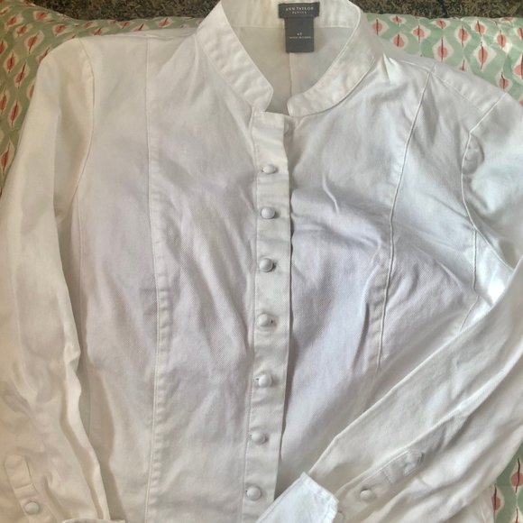 Ann Taylor Tops - White cotton blouse
